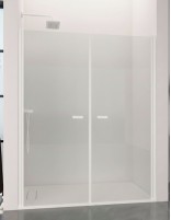 Mampara blanco mate 2 hojas abatibles - SONY de Bathplus