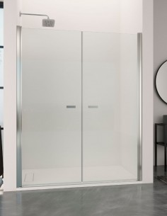 Mampara plata alto brillo 2 hojas abatibles - SONY de Bathplus