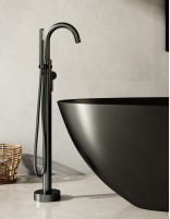 Grifería bañera exenta titanio Round de GME