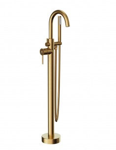 Grifería bañera exenta oro Round de GME 2