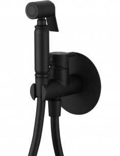 Grifo monomando empotrado para bidé negro de GME