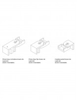 Mampara de ducha acero inoxidable blanco + lateral fijo detalle pinzas