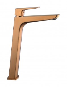 Grifo alto acabado cobre para lavabo - Marriot de GME