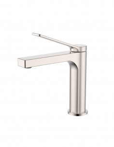 Grifería en latón níquel cepillado para lavabo - Tarsio de GME