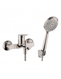 Kit grifería para bañera níquel cepillado - Rhio de GME