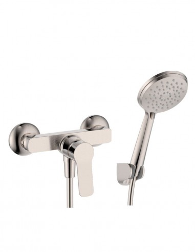 Kit grifería níquel cepillado para ducha - Rhio de GME