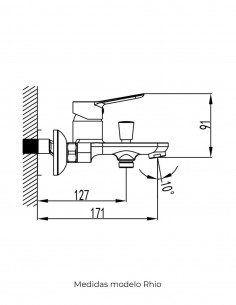 Kit grifería para bañera titanio - Rhio de GME 2