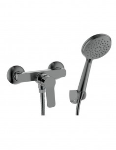 Kit grifería titanio para ducha - Rhio de GME