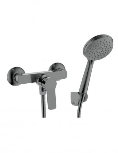 Kit grifería titanio para ducha - Rhio de GME