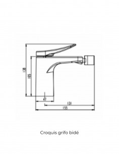 Grifo de bidé cromo - CLIO de GME 2