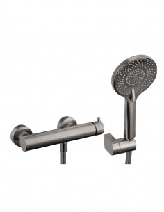 Grifo monomando para ducha níquel cepillado - CLIO de GME