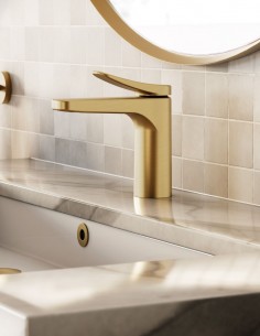 Grifo de lavabo oro cepillado - CLIO de GME 2