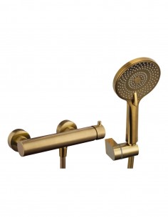 Grifo monomando para ducha oro cepillado - CLIO de GME