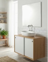 Mueble baño puertas correderas - NEXT a medida + lavabo de Socimobel