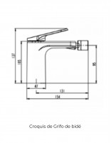 Grifo de bidé cobre - LAZIO de GME