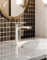 Grifo de lavabo níquel cepillado - LAZIO de GME