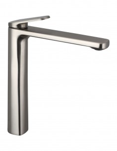 Grifo de lavabo alto níquel cepillado - LAZIO de GME