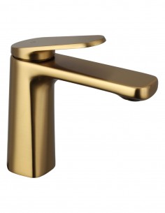 Grifo de lavabo oro cepillado - LAZIO de GME