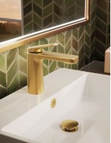 Grifo de lavabo oro cepillado - LAZIO de GME