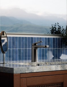 Grifo de lavabo titanio - LAZIO de GME 2