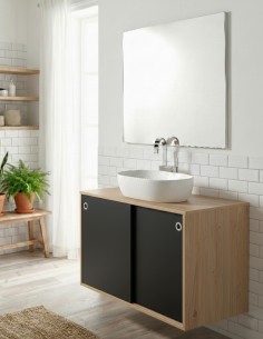Mueble baño puertas correderas a medida - NEXT NG + lavabo de Socimobel