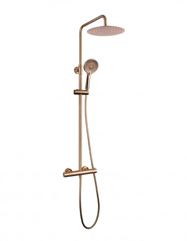 Ducha telescópica termostática cobre - Round élite de GME