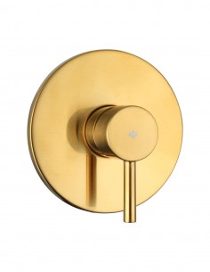 Maneta empotrable oro cepillado - Sirio 1 función de GME