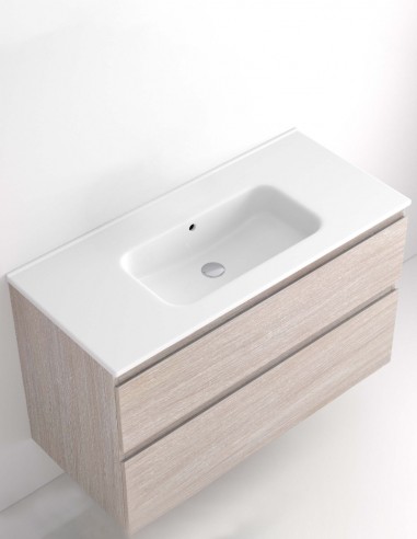 Lavabo cerámico sin orificio para grifo - Aire de Avila Dos