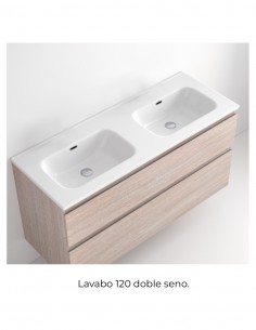 Lavabo cerámico sin orificio para grifo - Aire de Avila Dos 2