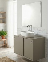 Mueble baño puertas correderas a medida tortora