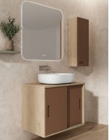 Mueble de baño con puertas correderas charlestón - expresso