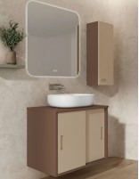 Conjunto de baño con puertas correderas expresso - granola