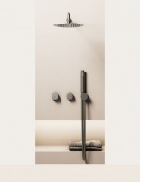 Conjunto empotrable titanio - Versátil de GME