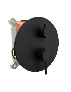 Conjunto empotrable monomando negro - Sirio de GME 2