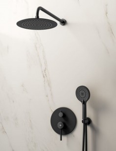 Conjunto empotrable monomando negro - Sirio de GME