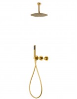 Ducha oro u oro rosa empotrado techo termostática - BREDA de Imex