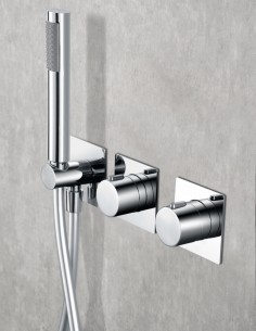 Ducha empotrada techo cromo termostática - NEPAL de Imex 2