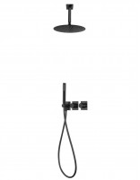 Ducha empotrada techo termostática negro o black gun metal - NEPAL de Imex