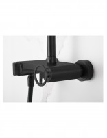 Columna ducha negra Imex detalle
