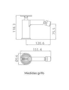 Grifería bidé OLIMPO de Imex 2