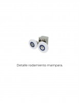 Mampara de ducha blanco 1 hoja fija y 1 puerta corredera + lateral fijo CAUCE de Bathplus