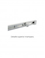 Mampara de ducha negro 1 hoja fija y 1 puerta corredera + lateral fijo CAUCE de Bathplus