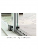 Mampara de ducha negro 1 hoja fija y 1 puerta corredera + lateral fijo CAUCE de Bathplus