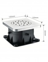 Jet de ducha cuadrado - cromo de Imex croquis