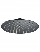 Rociador redondo black gun metal