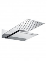 Rociador rectangular 2 vías cromo