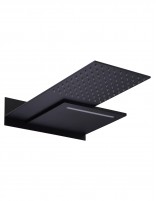 Rociador rectangular 2 vías negro