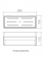 Cesta baño PVC croquis