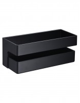 Cesta baño PVC - negro mate