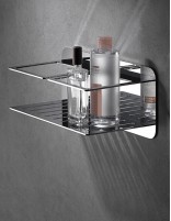 Cesta ducha acero inoxidable modelo cromo o níquel cepillado Imán de IMEX